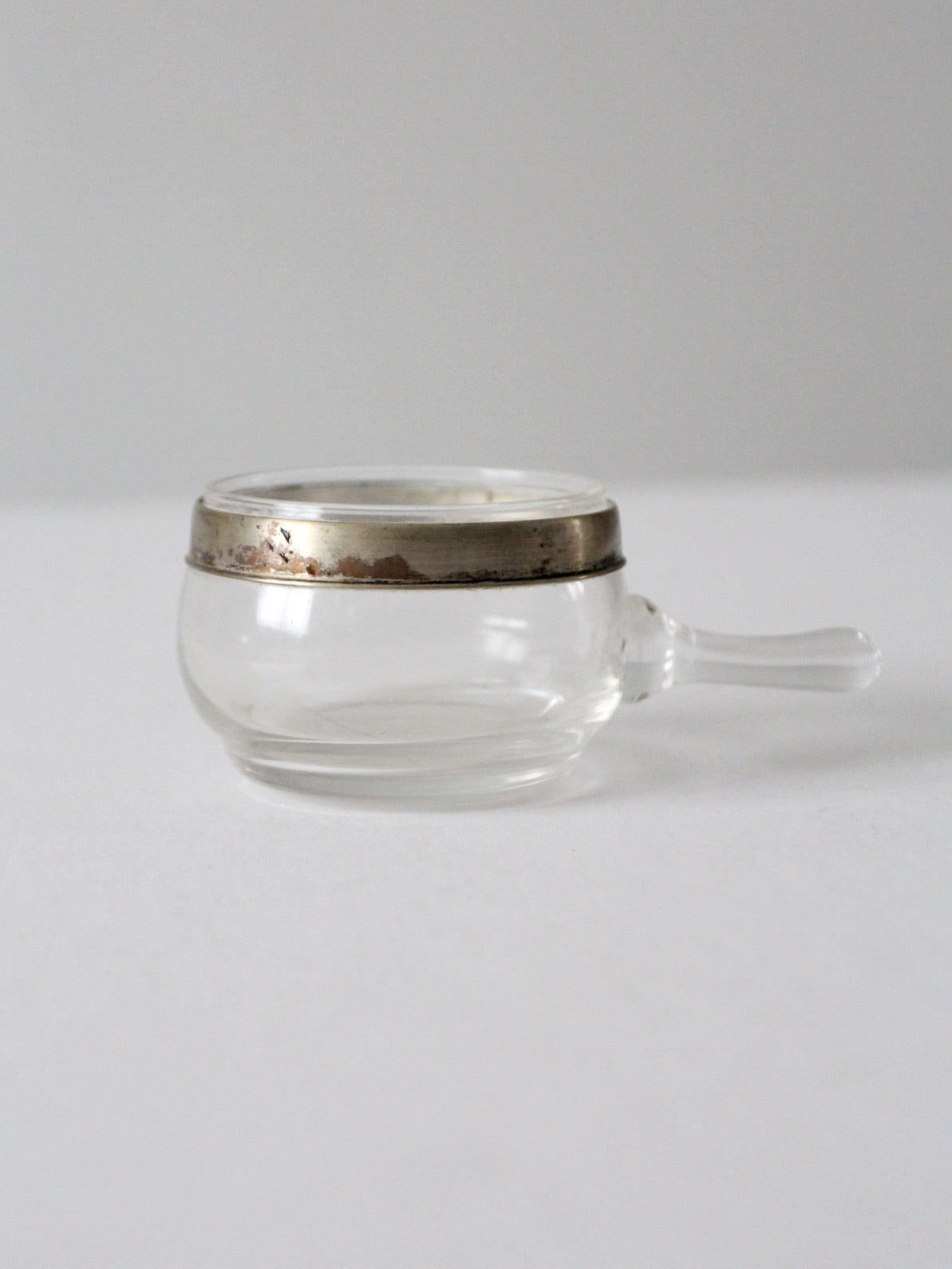 Silver Rimmed Glass vintage silver rimmed glass cup – 86 Vintage