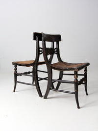 antique Hitchcock chairs pair