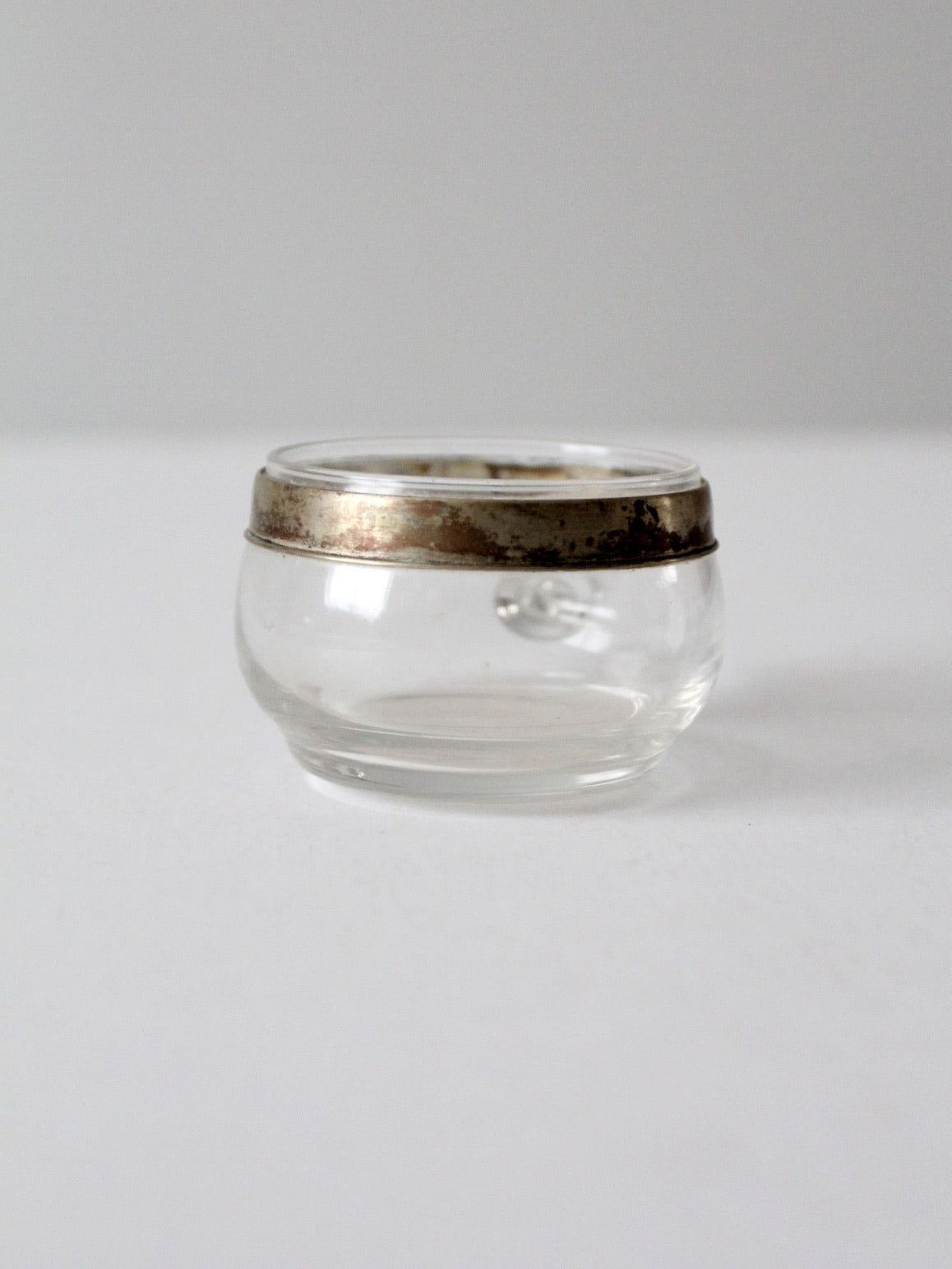 Silver Rimmed Glass vintage silver rimmed glass cup – 86 Vintage