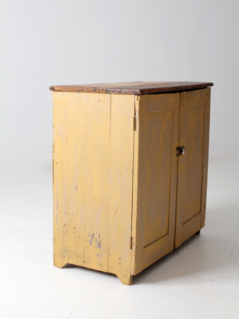 antique primitive cupboard cabinet