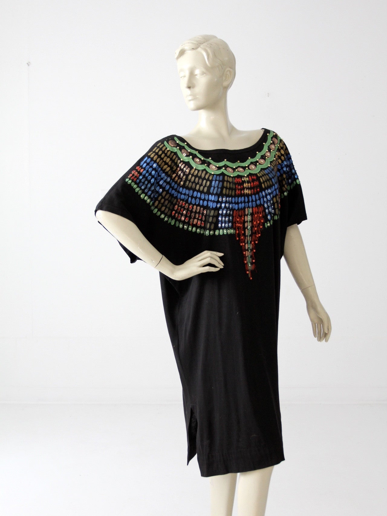 Luv Tricot tribal jersey dress circa 1980s – 86 Vintage