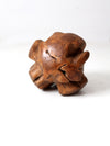 vintage large teak wood root sculpture