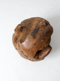 vintage large teak wood root sculpture