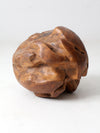 vintage large teak wood root sculpture