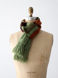 vintage striped knit scarf