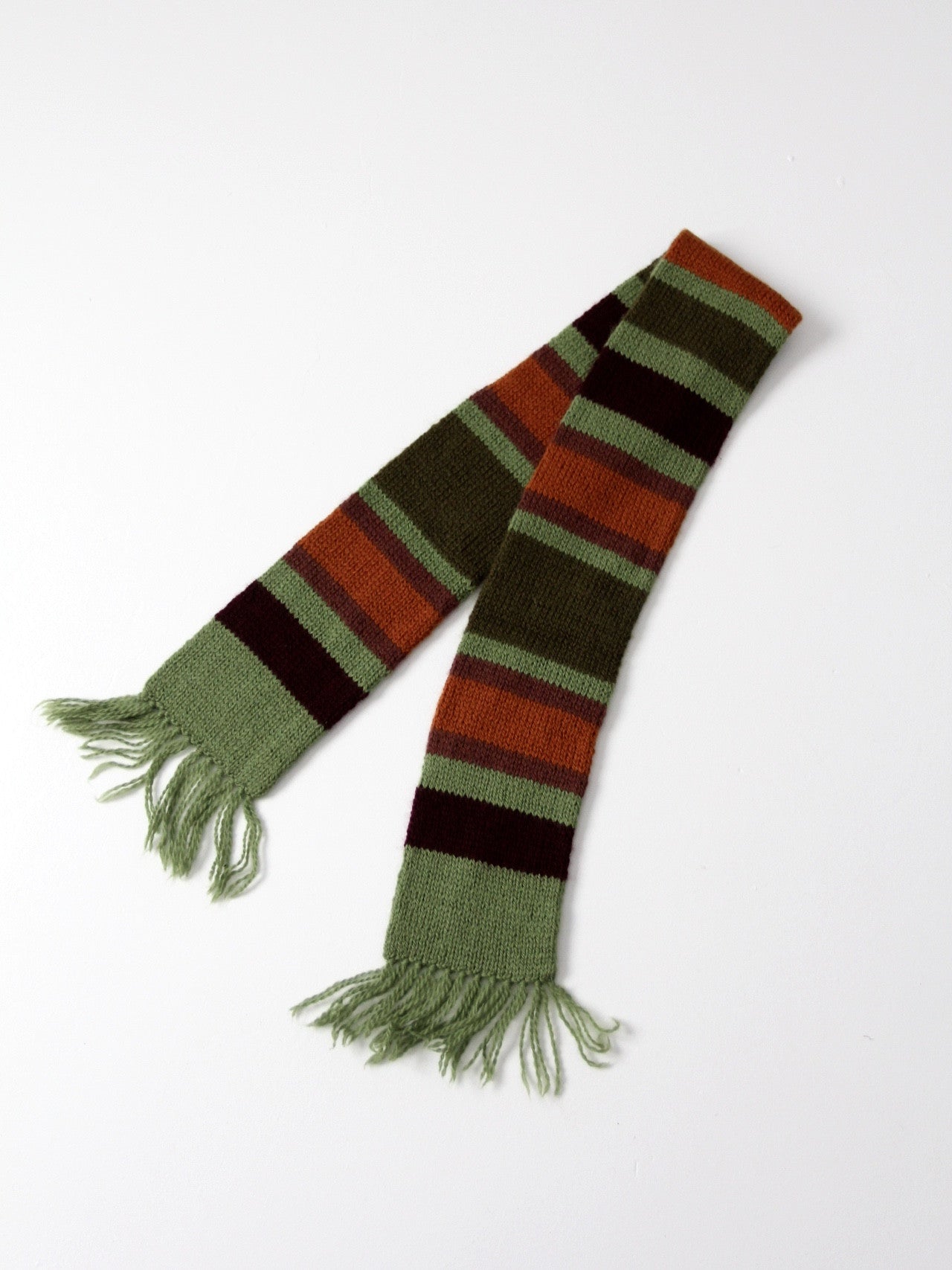vintage striped knit scarf – 86 Vintage
