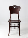 antique bentwood chair with cut out back