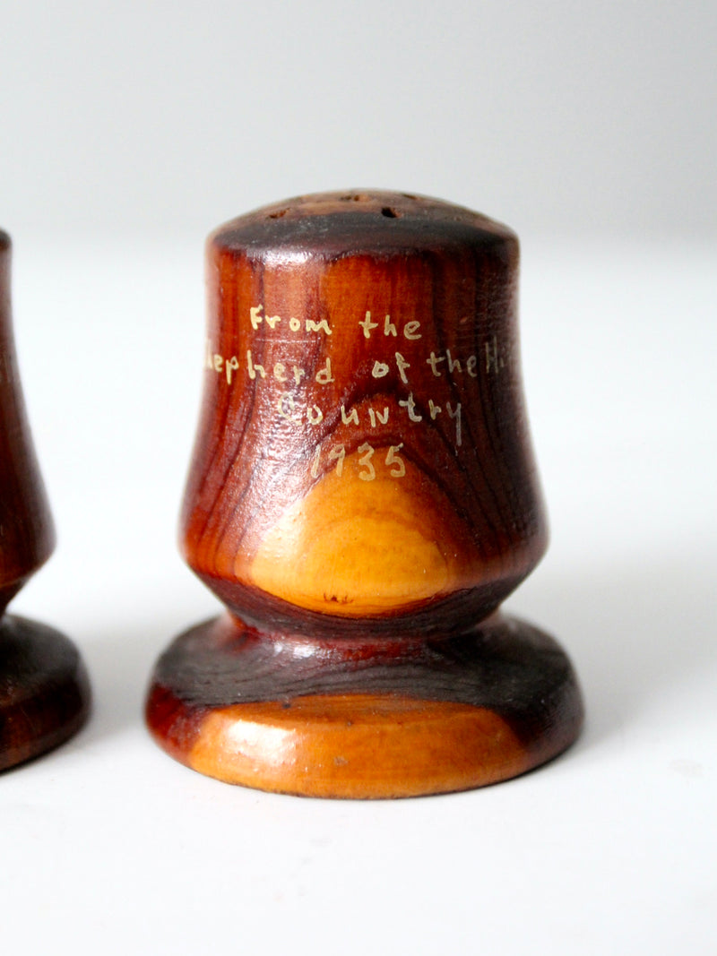 1930s Shepherd of the Hills salt & pepper shakers