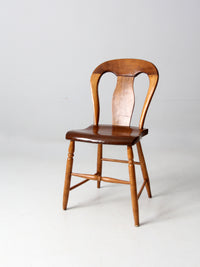 antique balloon back chair