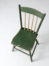 antique primitive plank seat chair