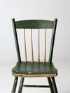 antique primitive plank seat chair