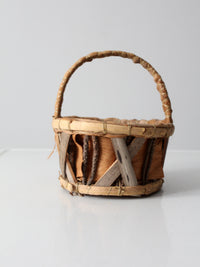 vintage rustic bark basket