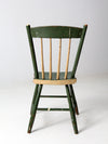 antique primitive plank seat chair