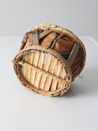 vintage rustic bark basket