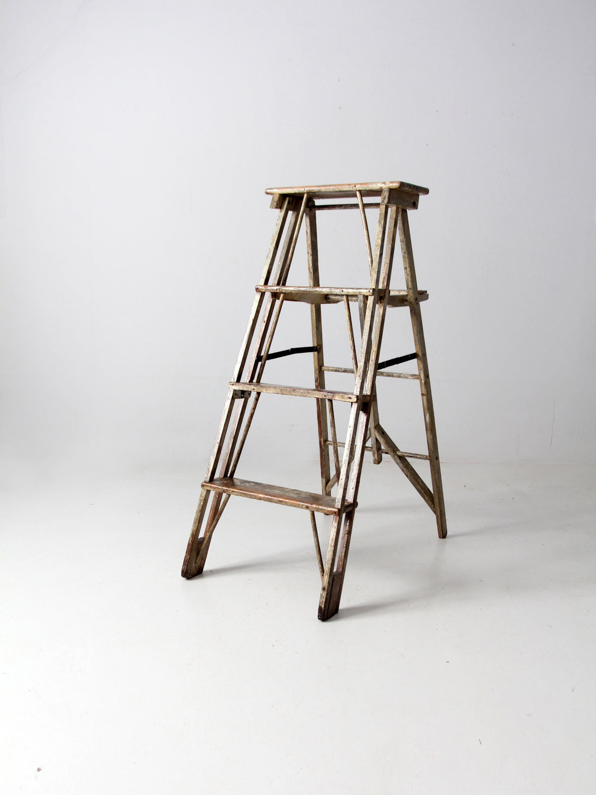 antique wooden ladder