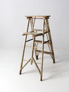 antique wooden ladder