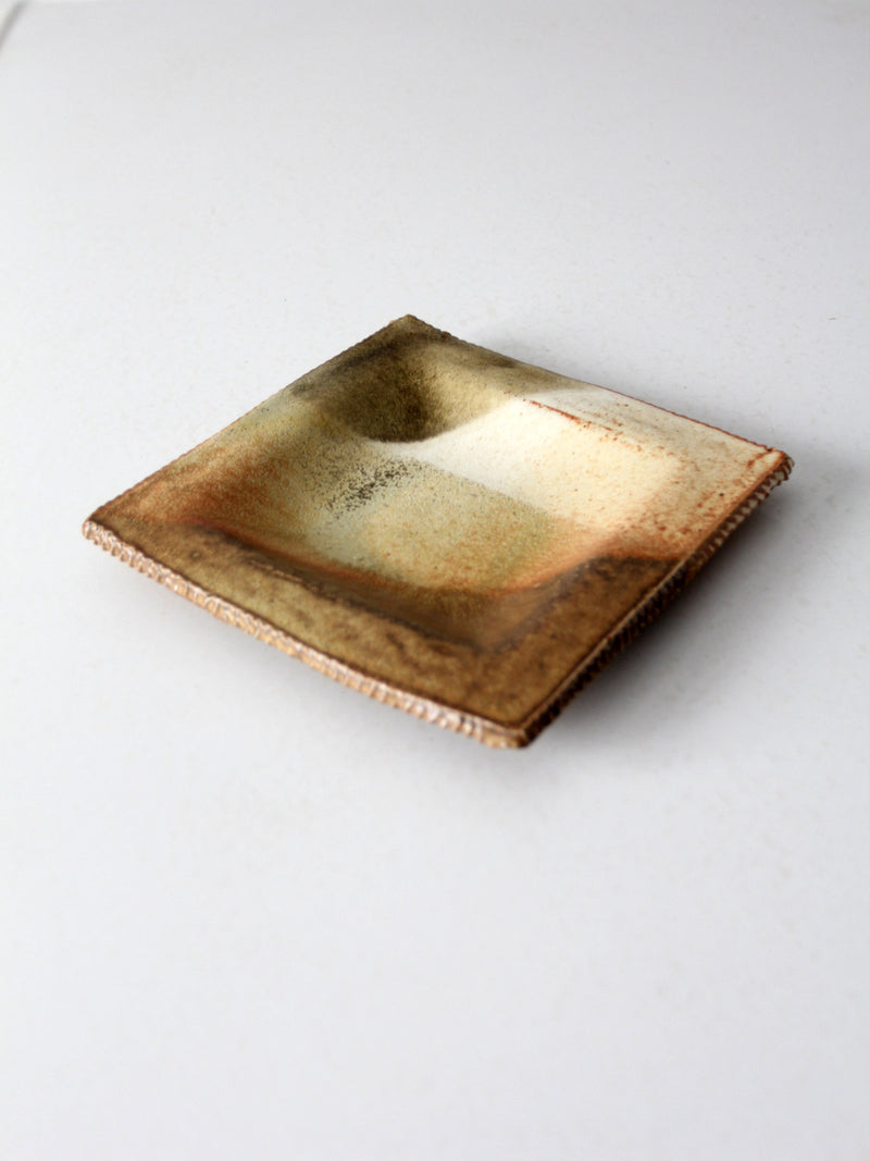 vintage studio pottery plate