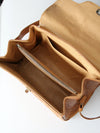 vintage 70s tooled leather bag