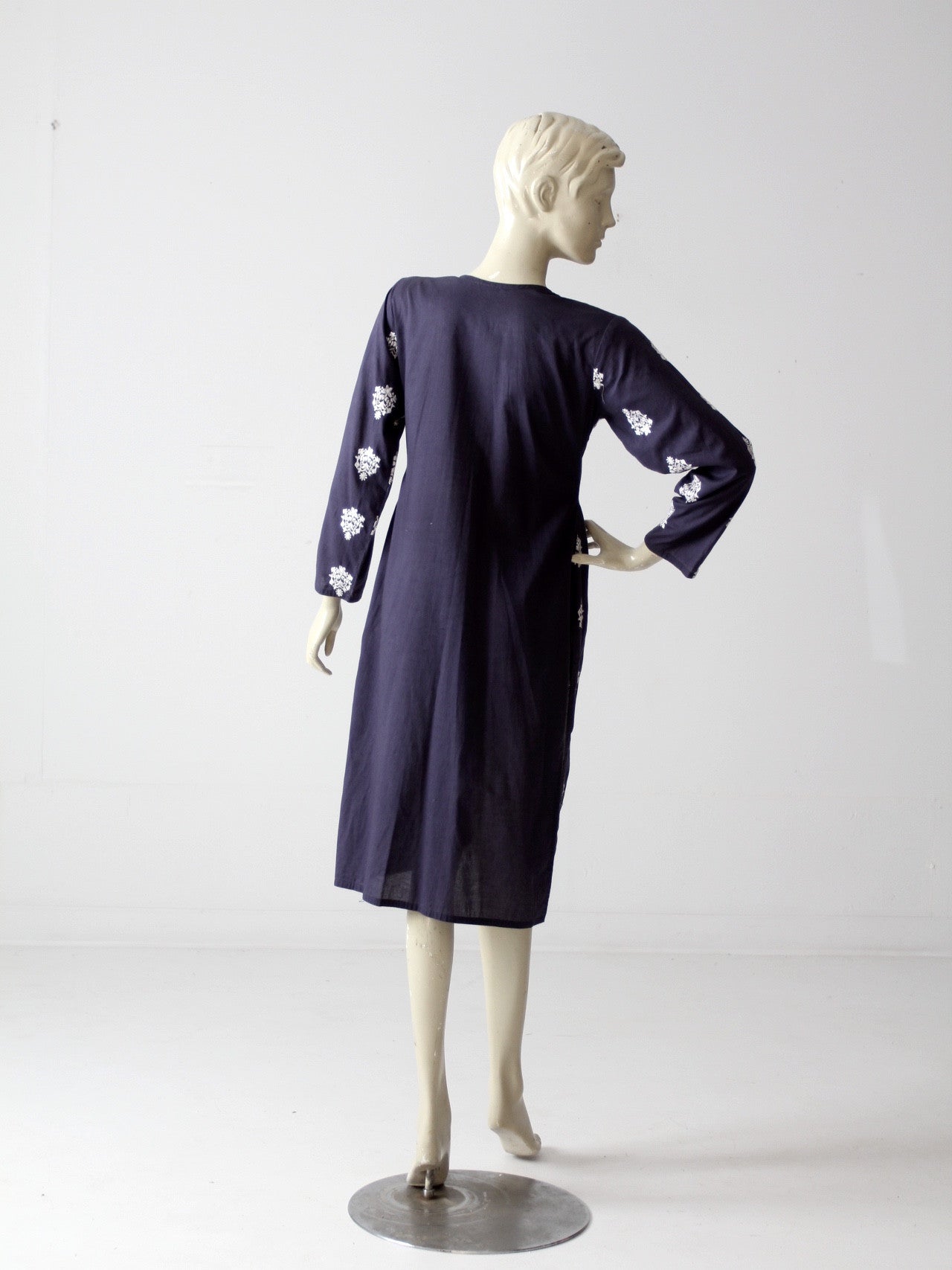 vintage 70s tunic caftan dress
