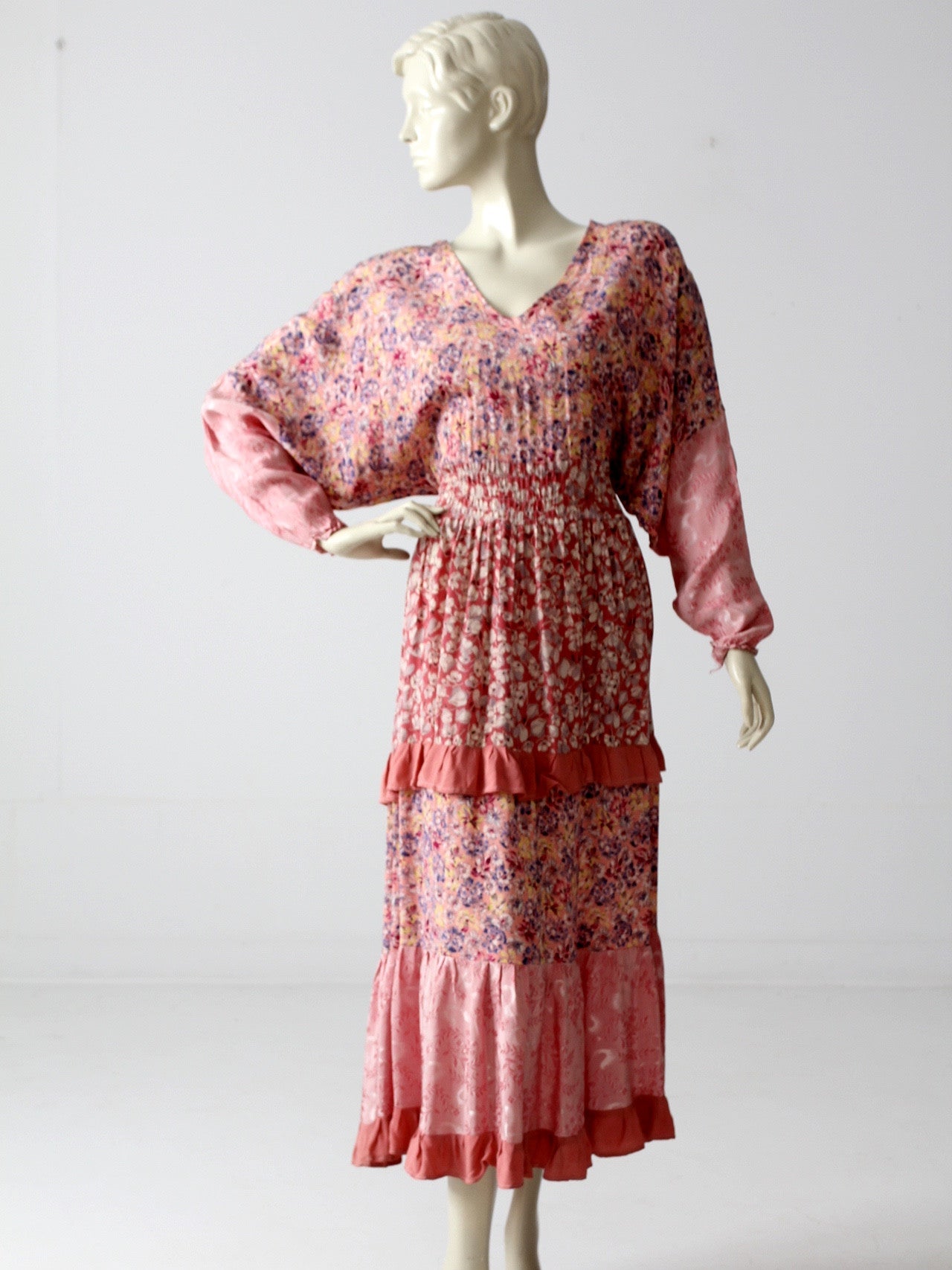 hot pink 70s dress Opulessa Women's Summer Pink Floral Sequin Embroidered High Slit Strapless Dress,70s Y2K Hot Pink Corset Dress For Holiday,Party,Vacation,Wedding Guest,Elegant