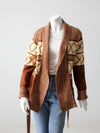 vintage 70s hippie wrap sweater