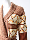 vintage 70s hippie wrap sweater