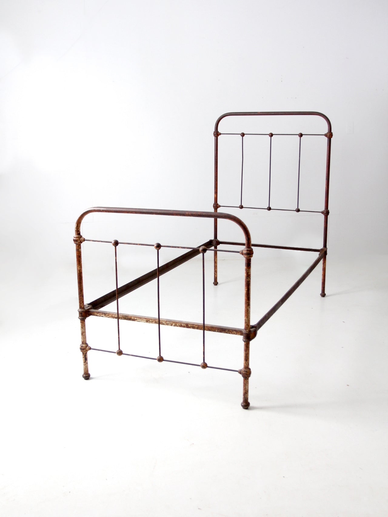 antique iron twin bed
