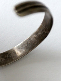vintage sterling silver cuff