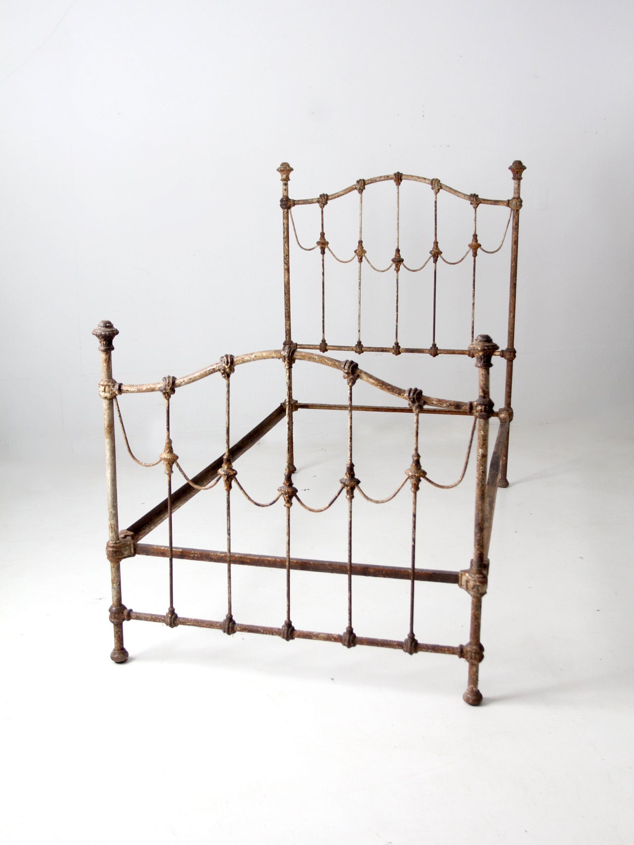 antique Victorian iron bed