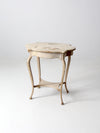 antique French provincial style end table