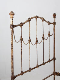 antique Victorian iron bed