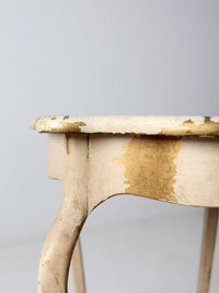 antique French provincial style end table