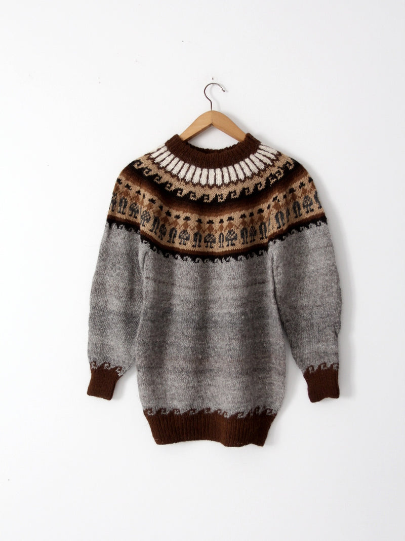 vintage alpaca sweater