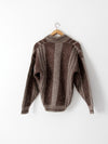 vintage shawl collar mohair sweater