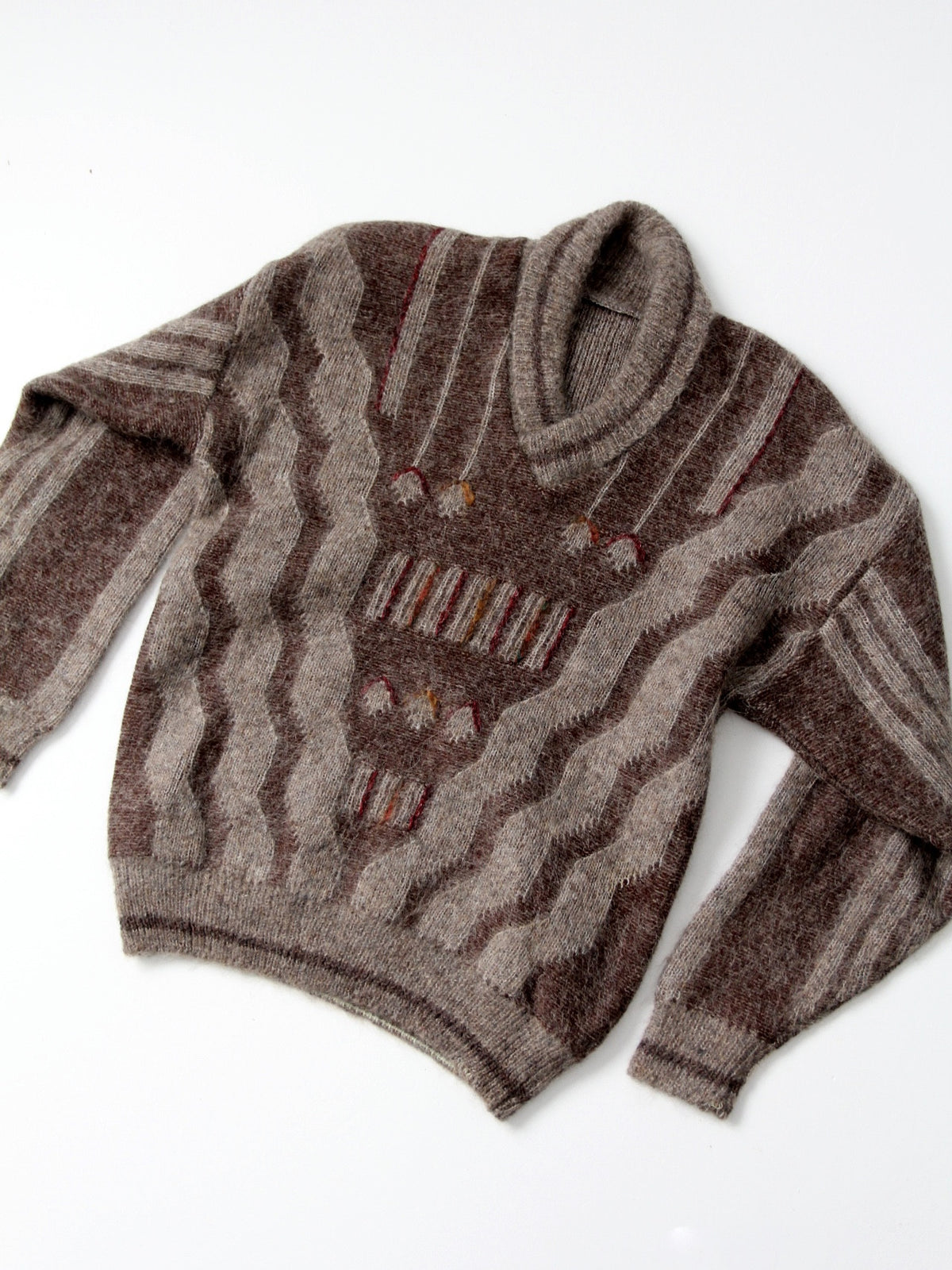 vintage shawl collar mohair sweater – 86 Vintage