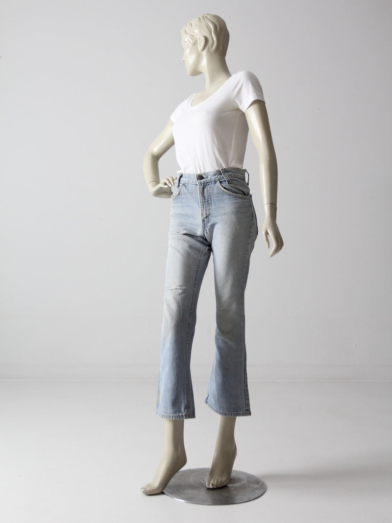vintage Levis crop flare leg jeans, 28 x 28