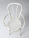 vintage white metal bistro chair