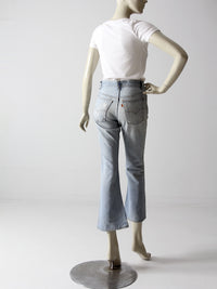 vintage Levis crop flare leg jeans, 28 x 28