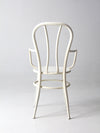 vintage white metal bistro chair