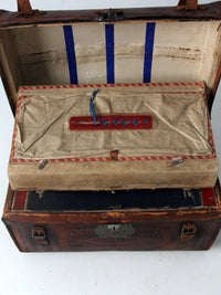 antique leather trunk