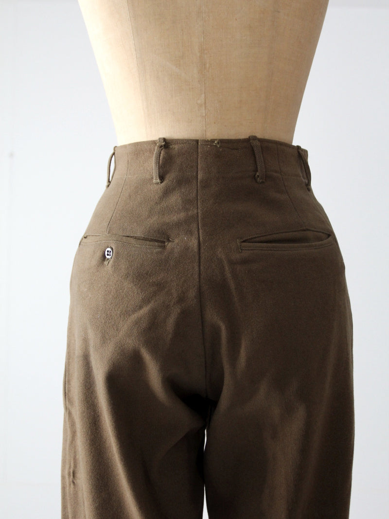 vintage US Army wool trousers