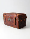 antique leather trunk