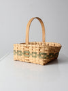 vintage hand-woven harvest basket