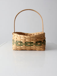 vintage hand-woven harvest basket