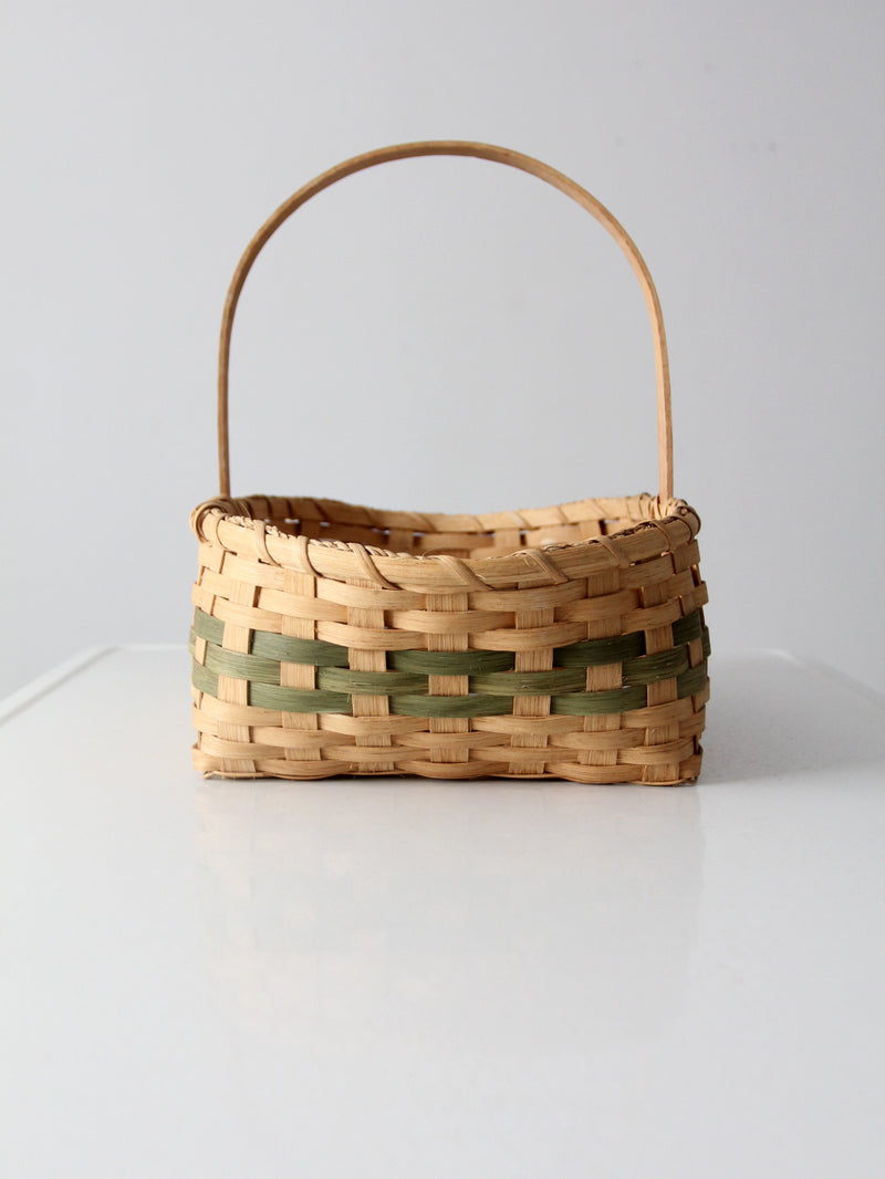 vintage hand-woven harvest basket