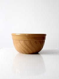 vintage yellow ware bowl, 11 inch