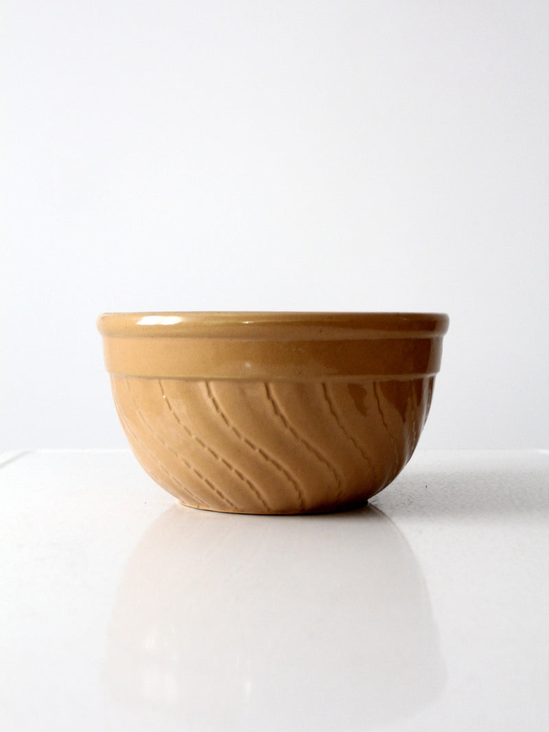 vintage yellow ware bowl, 11 inch