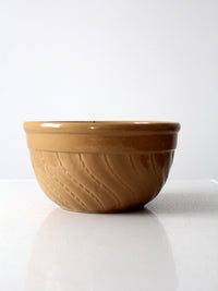 vintage yellow ware bowl, 11 inch