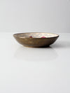 mid-century Chinese porcelain & brass bowl