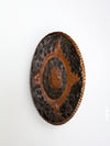 mid-century decorative Mexican copper plate